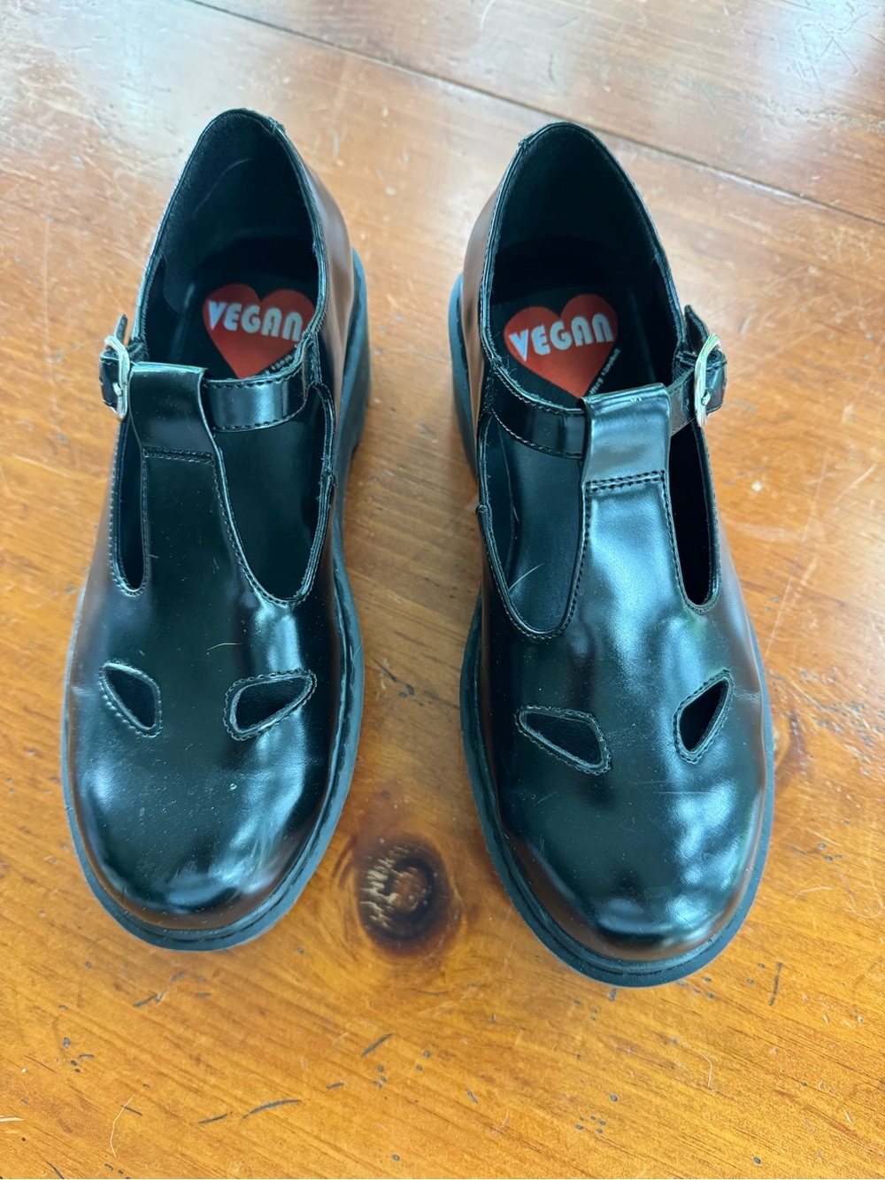Vegan Black Mary Jane shoes with Buckle